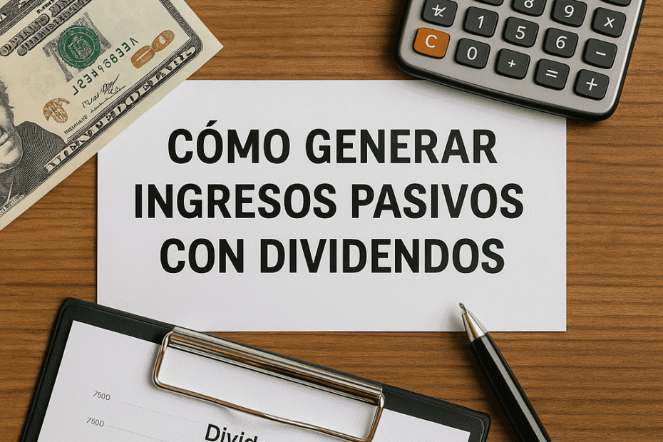 como empezar con ingresos pasivos por dividendos